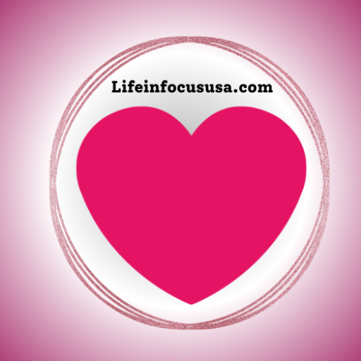 Heart with concentric rings and 'Life in Focus' text, symbolizing the captivating web stories and insightful blogs offered on Lifeinfocususa.com. Discover engaging content that brings clarity and inspiration to your life journey.